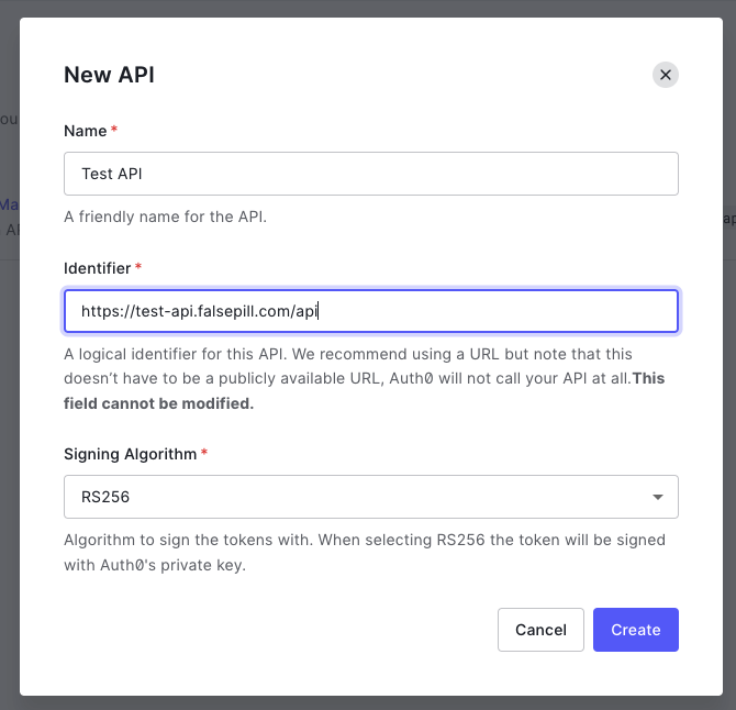 Create New Api