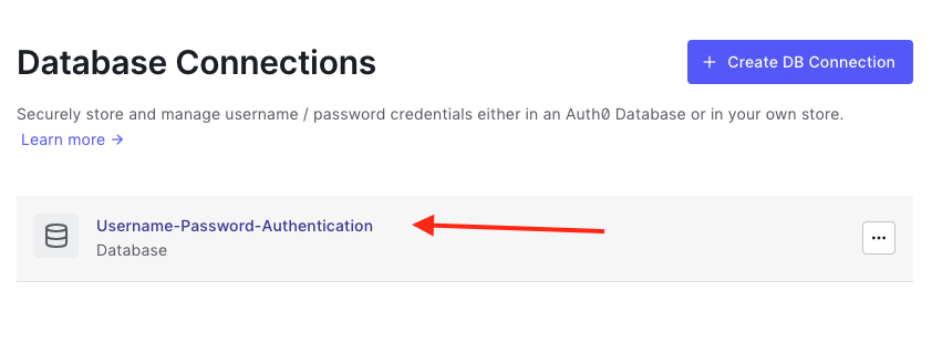 Select the default connection